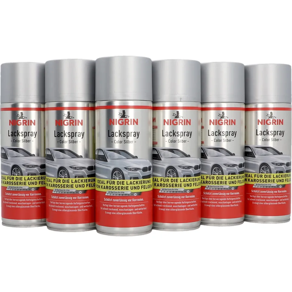 nigrin-lackspray-silber-6-x-400-ml-felgen-karosserie image 1