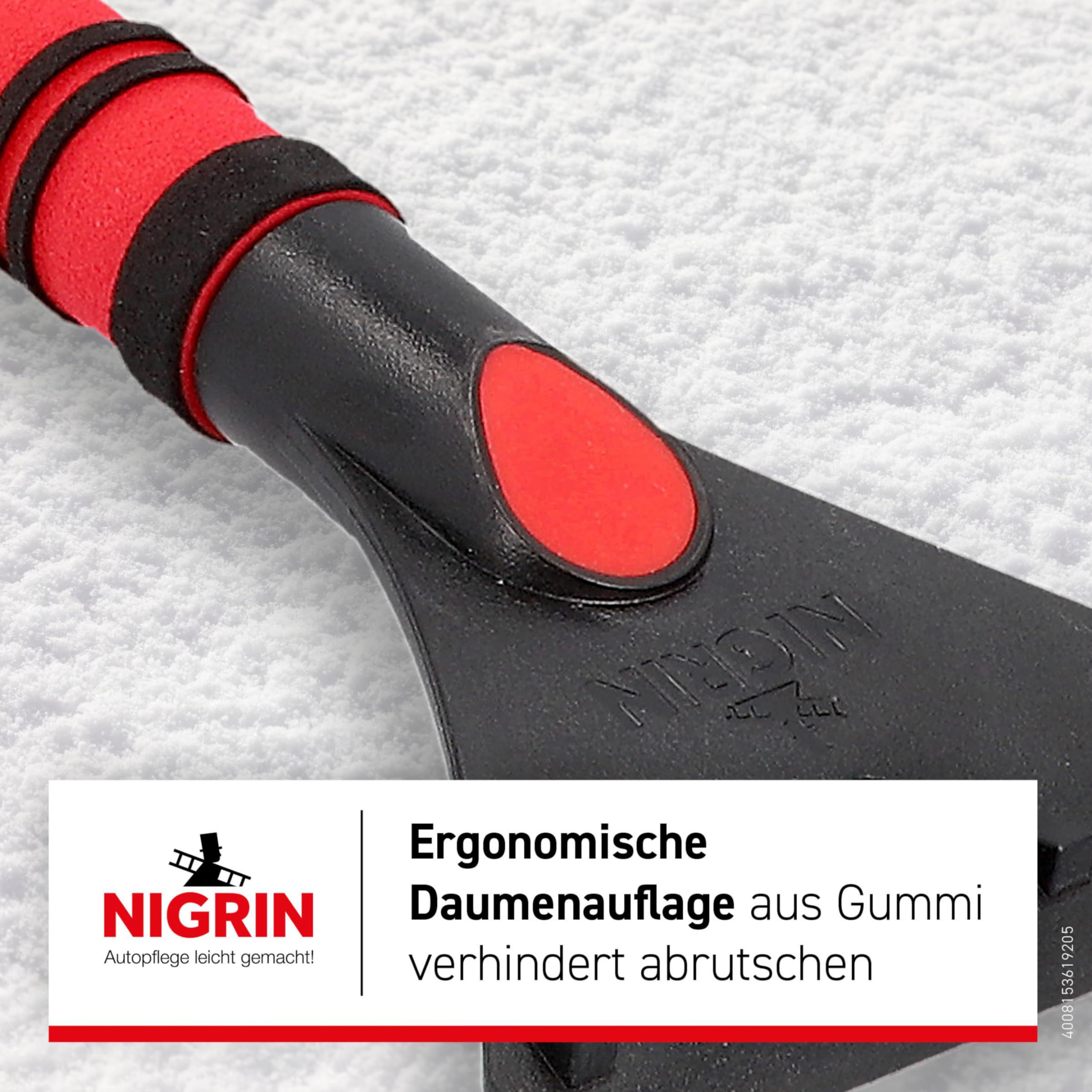 nigrin-eisschaber-mit-softgriff-eiskratzer-rot-schwarz-25-cm image 4