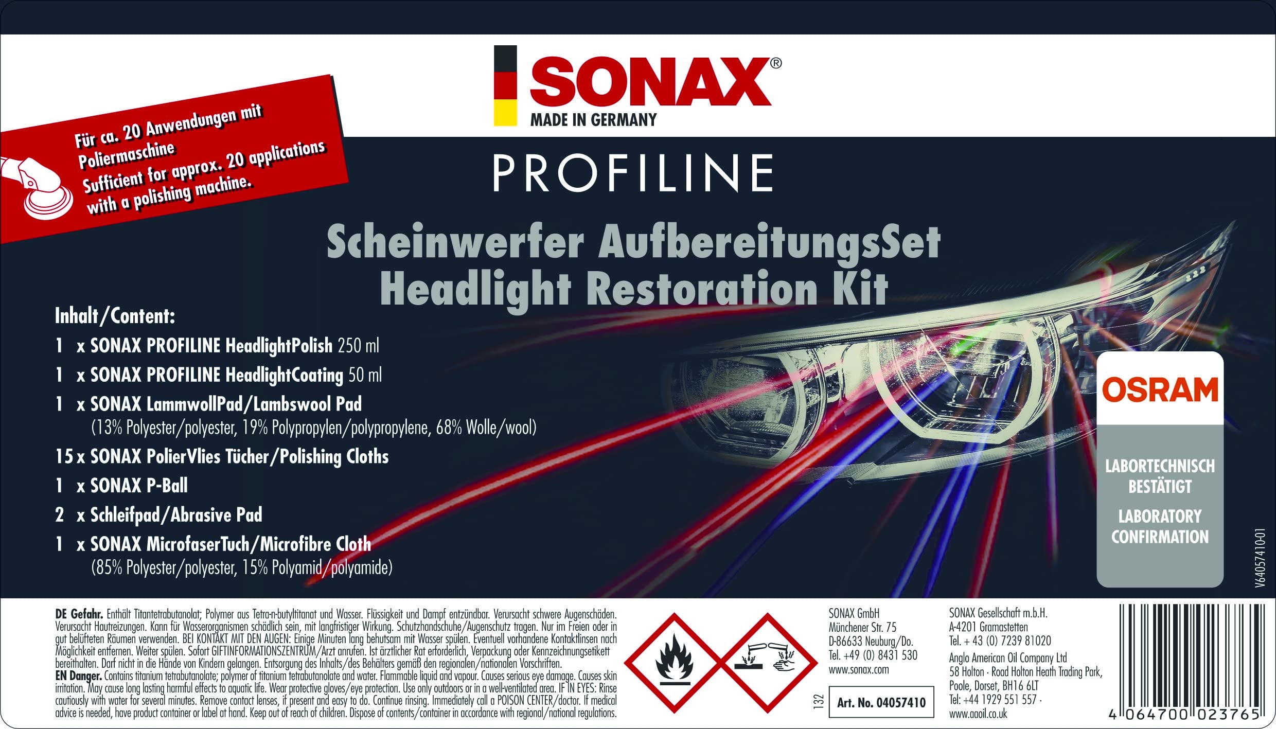 sonax-profiline-scheinwerferaufbereitungsset-325-ml-f-r-20-anwendungen image 2
