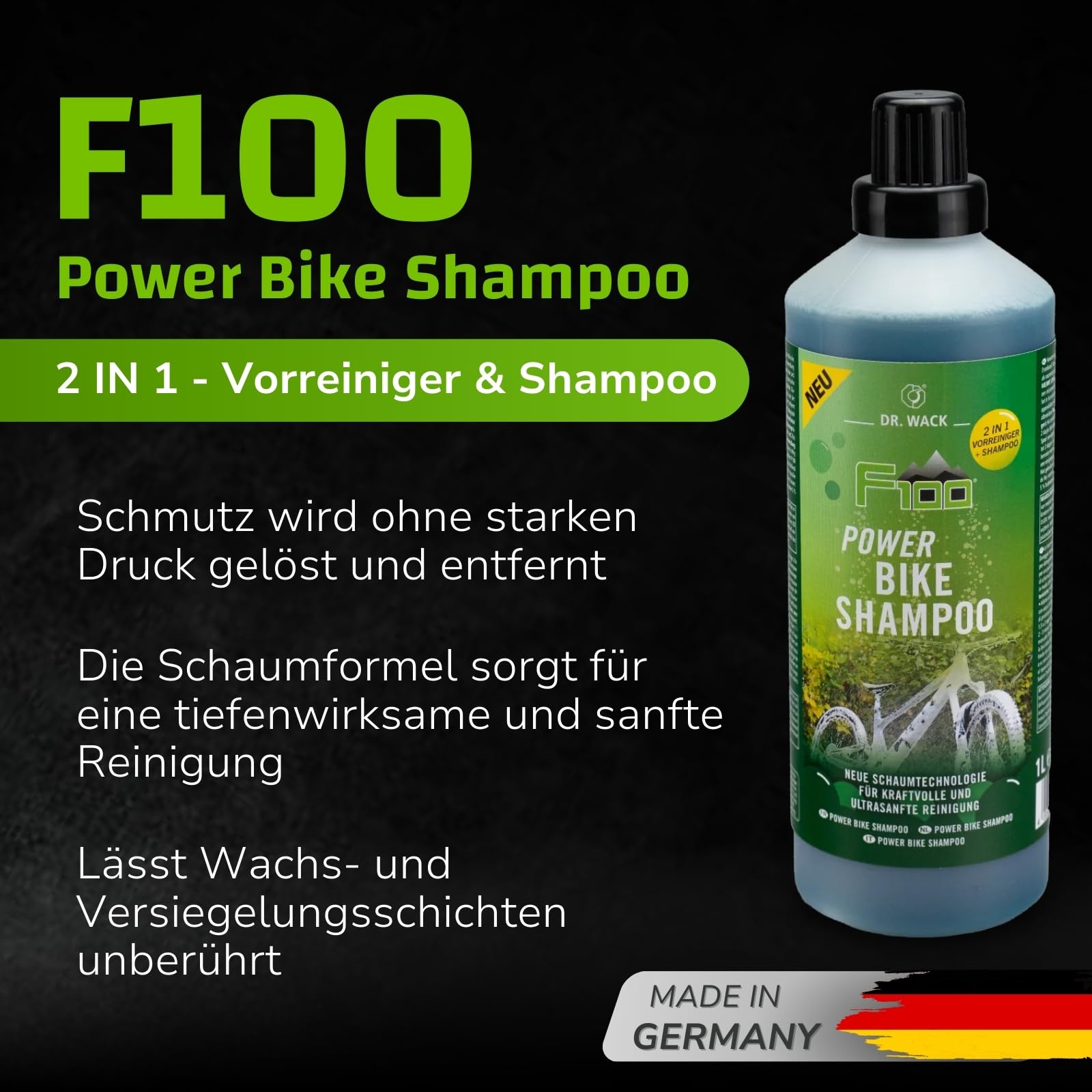 dr-wack-f100-power-bike-shampoo-1-liter-schaumreiniger image 2