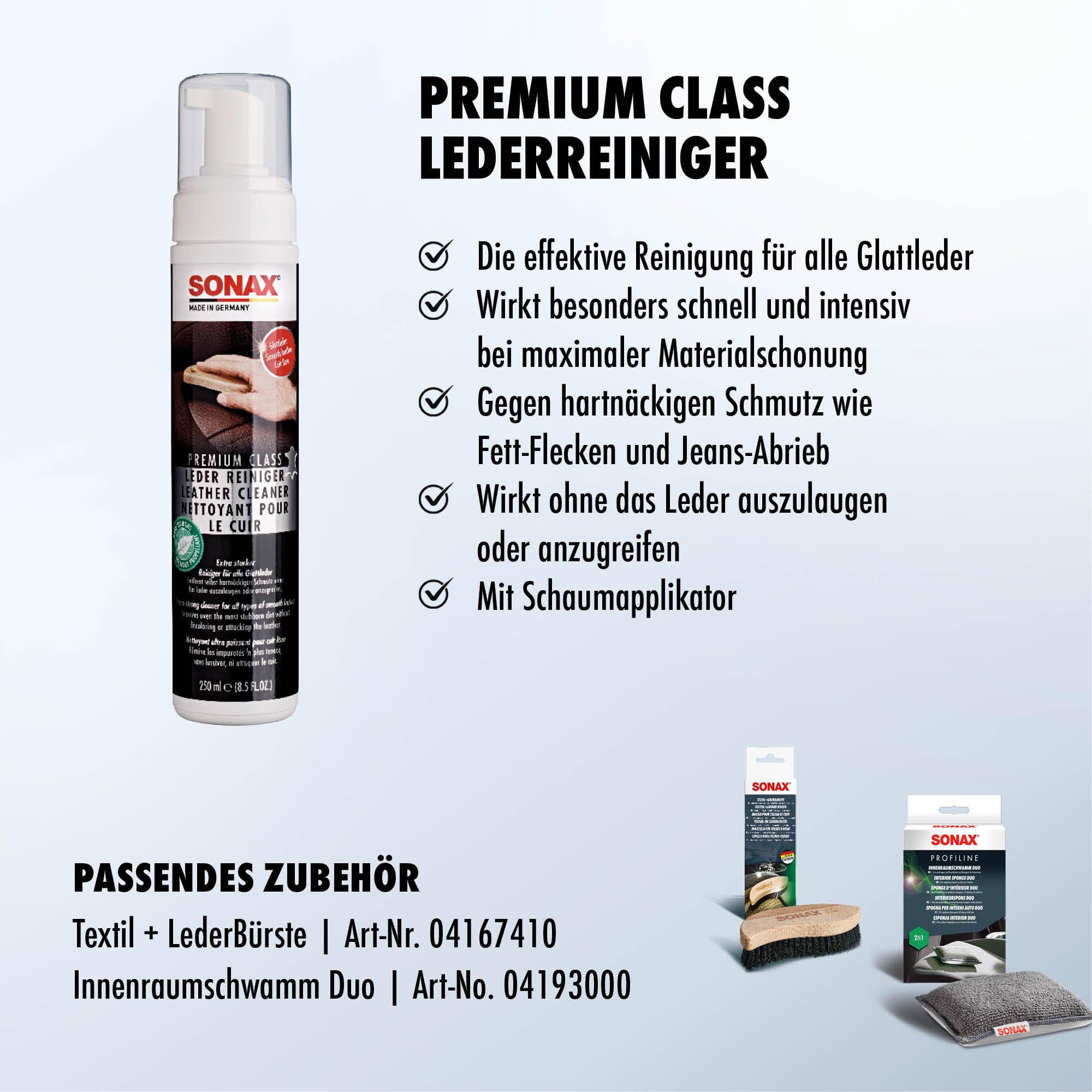 sonax-premium-class-lederreiniger-schaum-250-ml image 3