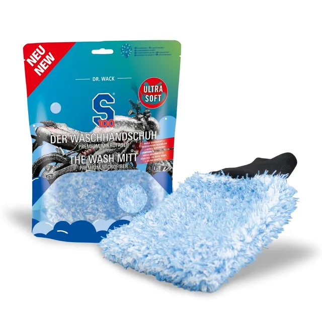 dr-wack-s100-waschhandschuh-motorrad-mikrofaser-hochflor-beidseitig image 1