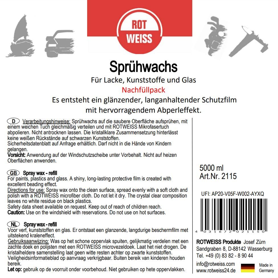 rotweiss-2115-spr-hwachs-5-l-schutzversiegelung-f-r-lack-folie image 5