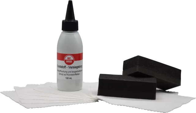 rotweiss-72101-kunststoff-versiegelung-set-100-ml-mit-schwamm-und-tuch image 1