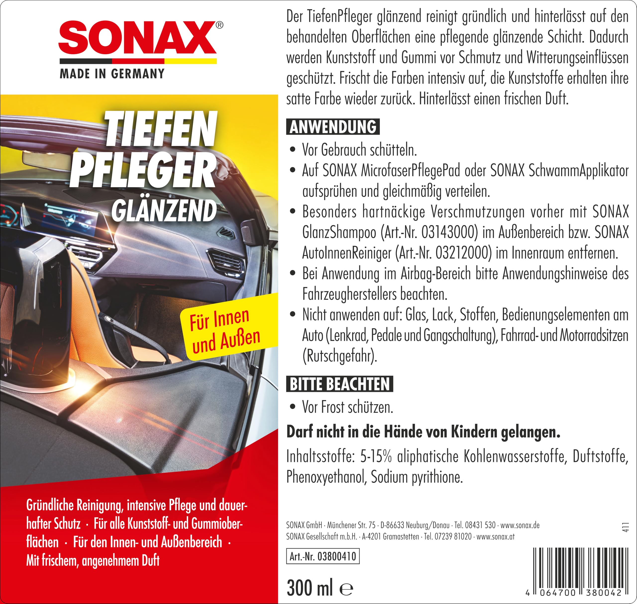 sonax-tiefenpfleger-gl-nzend-kunststoff-und-gummipflege-300-ml image 2