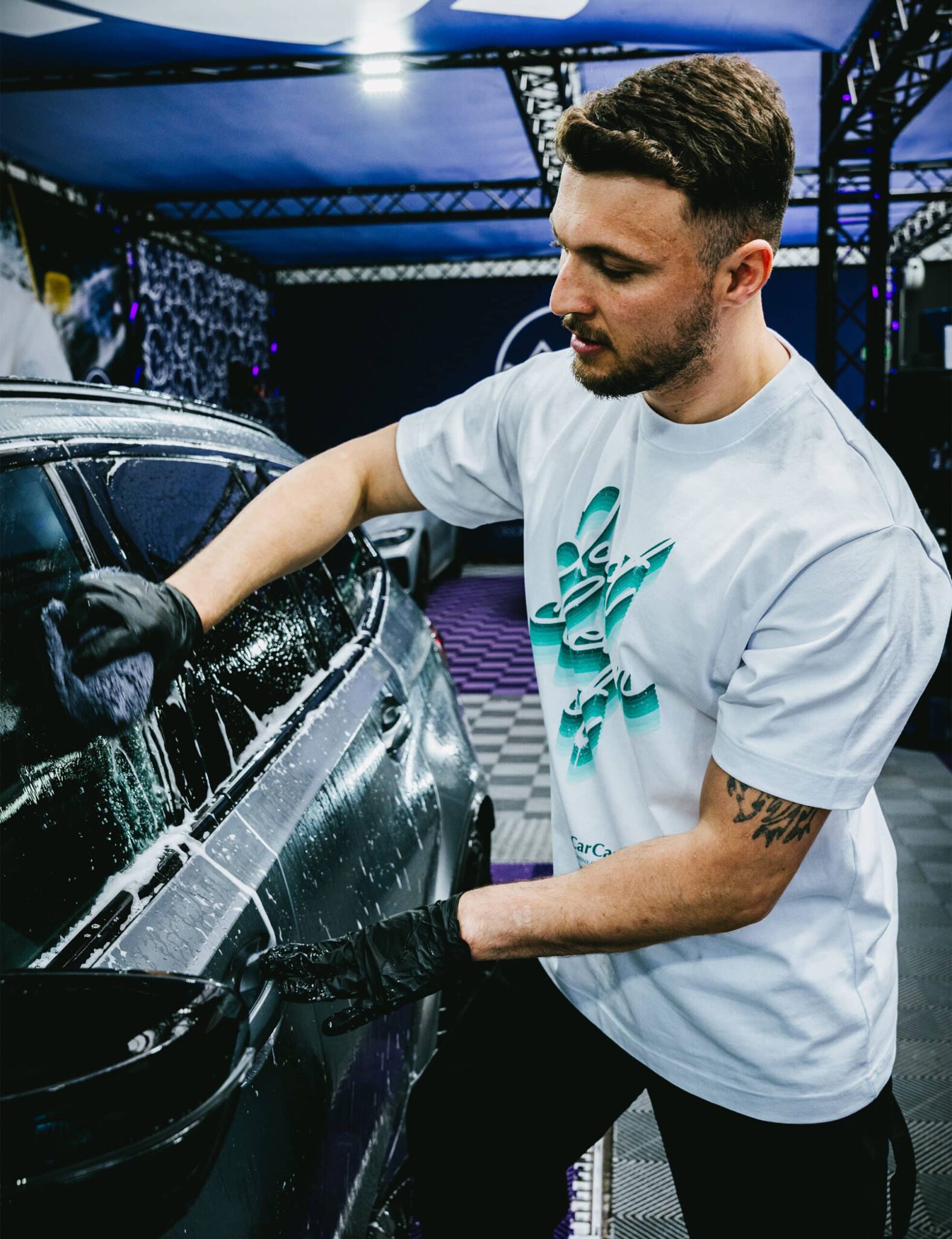 nanolex-t-shirt-wei-greenx-just-clean-it-baumwollshirt image 3