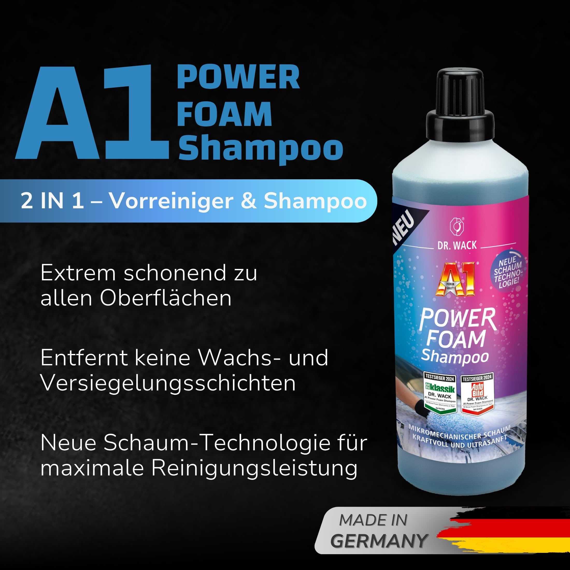 dr-wack-a1-power-foam-shampoo-1-liter-autoshampoo image 2