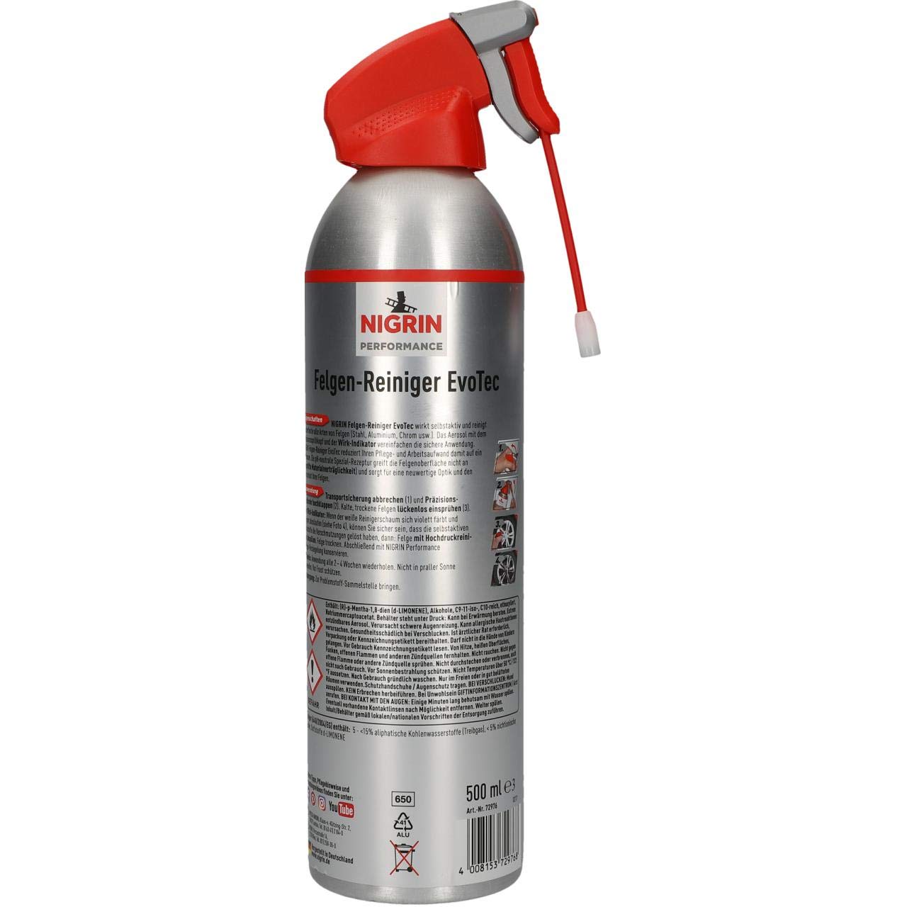 nigrin-evotec-felgenreiniger-500-ml-s-urefreier-selbstaktiver-felgenreiniger-mit image 2