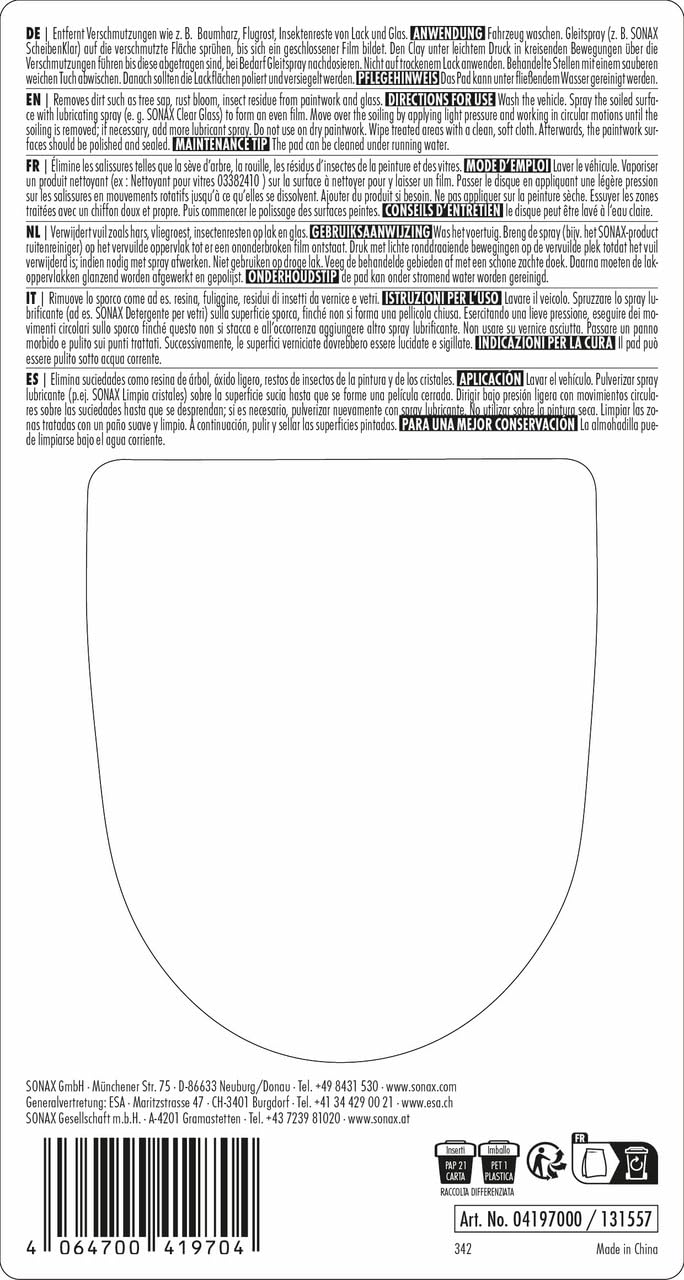 sonax-clay-ball-1-st-ck-reinigungsknete-f-r-lack-und-glas image 2