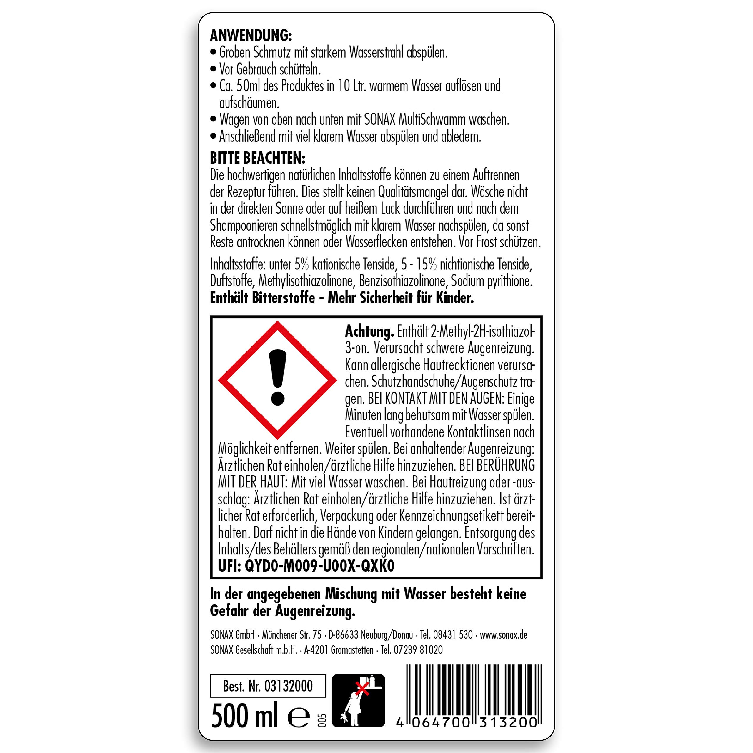 sonax-wasch-wax-500-ml-autoshampoo-mit-carnauba-wachs image 2