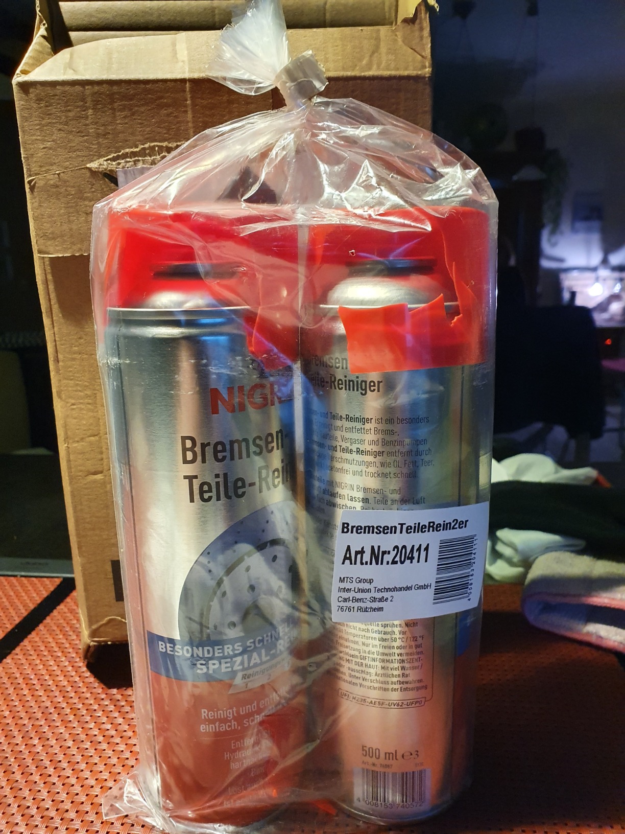 Wirkt, aber Sprühkopf patzt