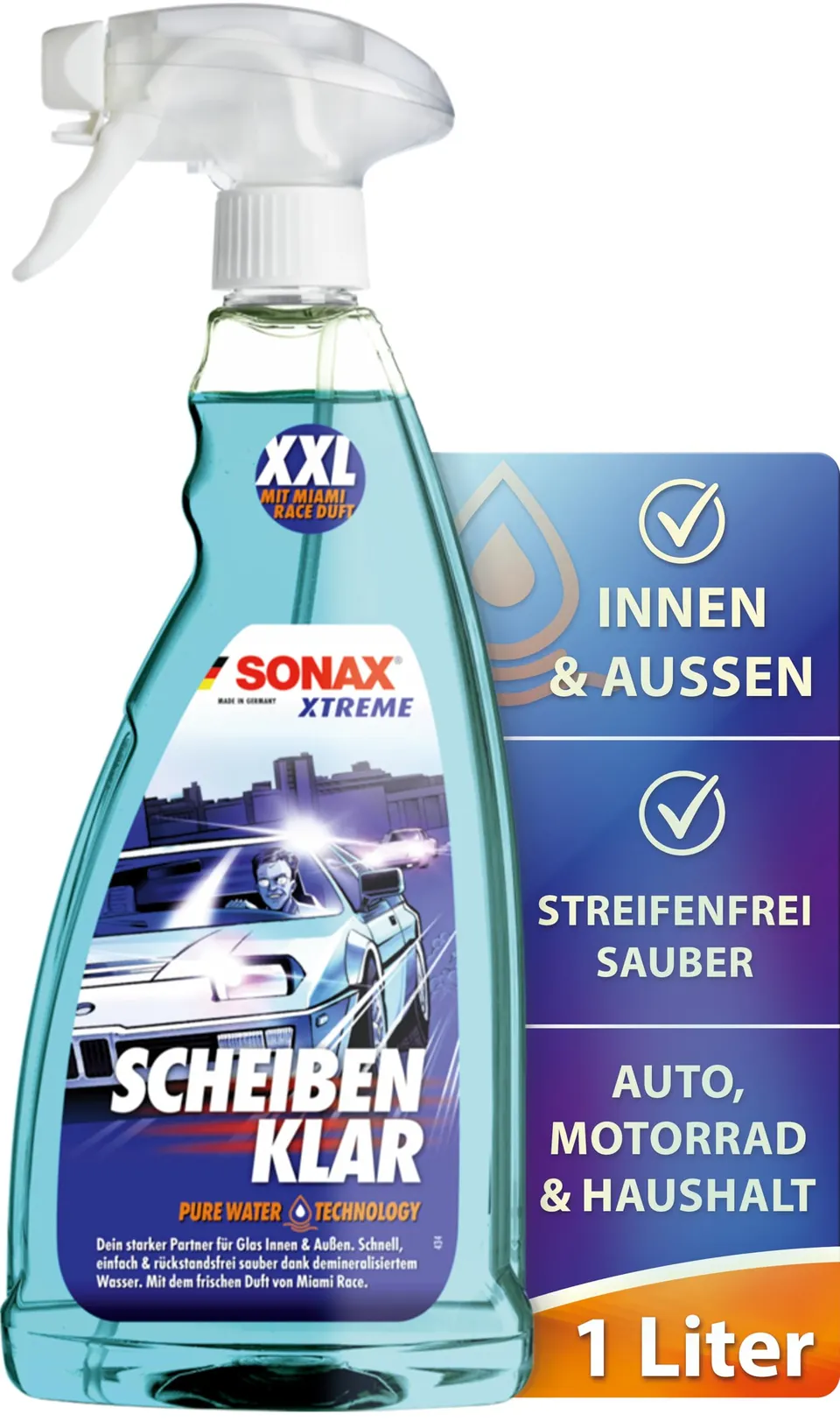 sonax-xtreme-scheibenklar-miami-race-glasreiniger-1-liter image 1