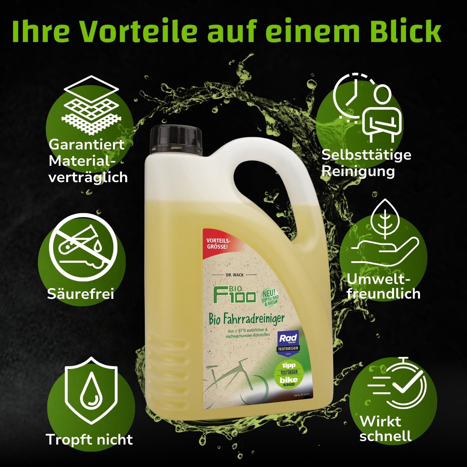 dr-wack-f100-bio-fahrradreiniger-2-liter-power-gel-reinigungsspray image 5