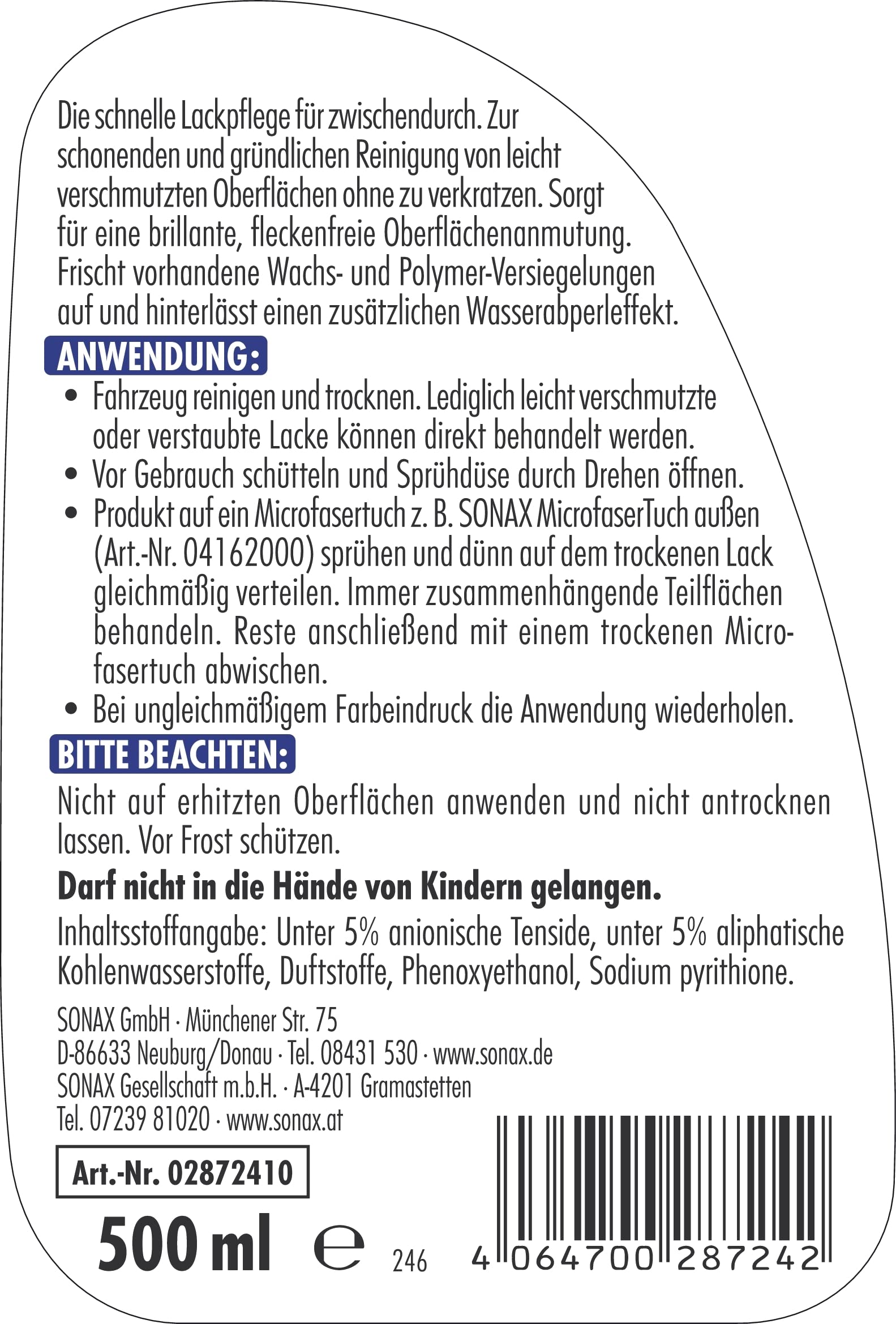 sonax-xtreme-brilliantshine-detailer-500-ml image 2
