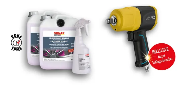 sonax-felge-technik-paket-mit-red-max-felgenreiniger-spr-hboy-und-hazet-schlagsc image 1
