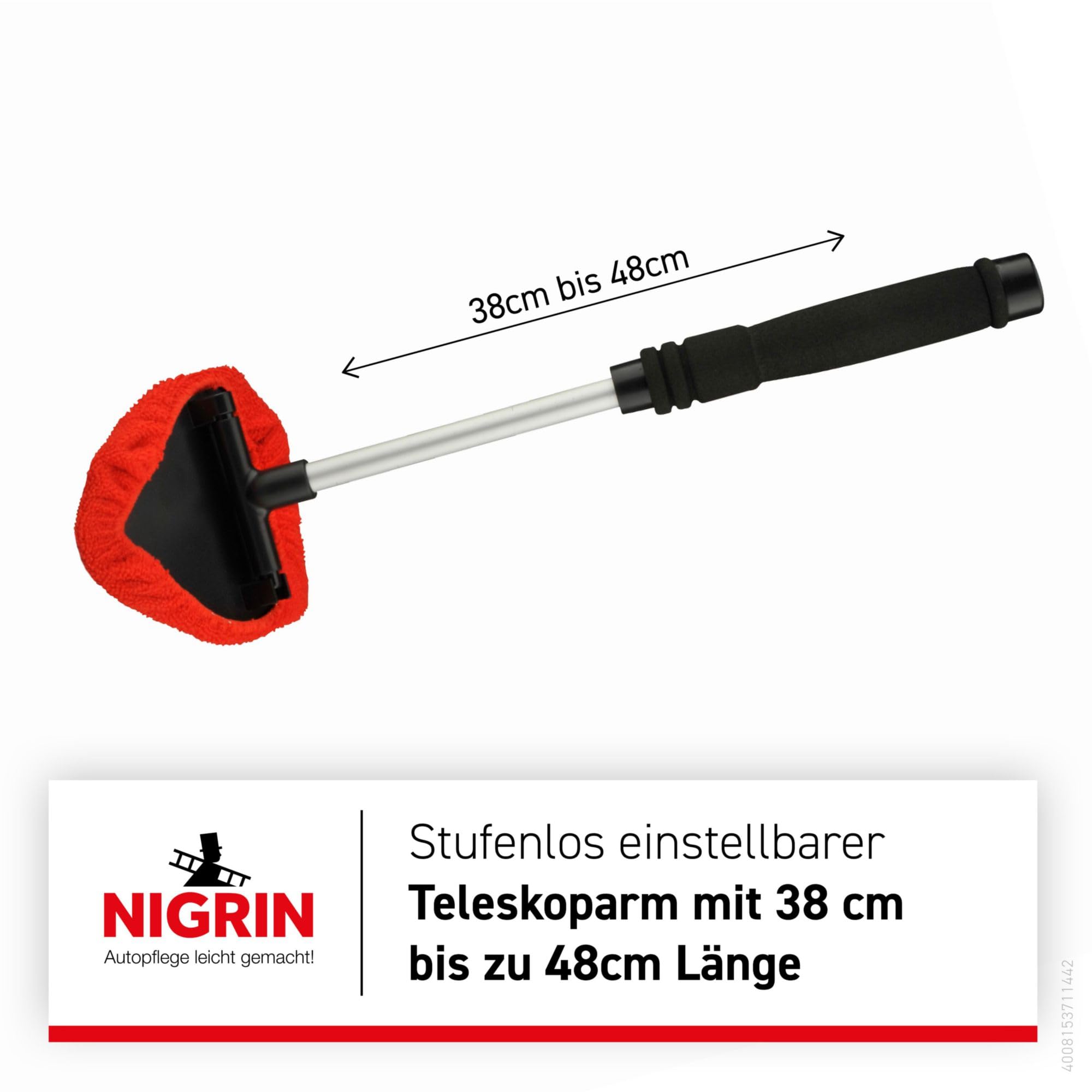 nigrin-scheiben-innenreiniger-mit-teleskop-griff-und-mikrofaserpads image 2