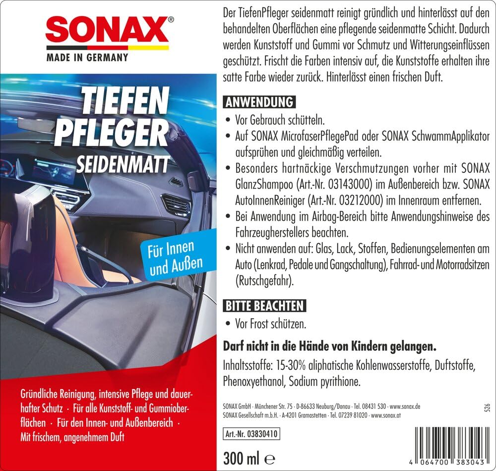 sonax-tiefenpfleger-seidenmatt-300-ml-kunststoff-und-gummipflege image 2