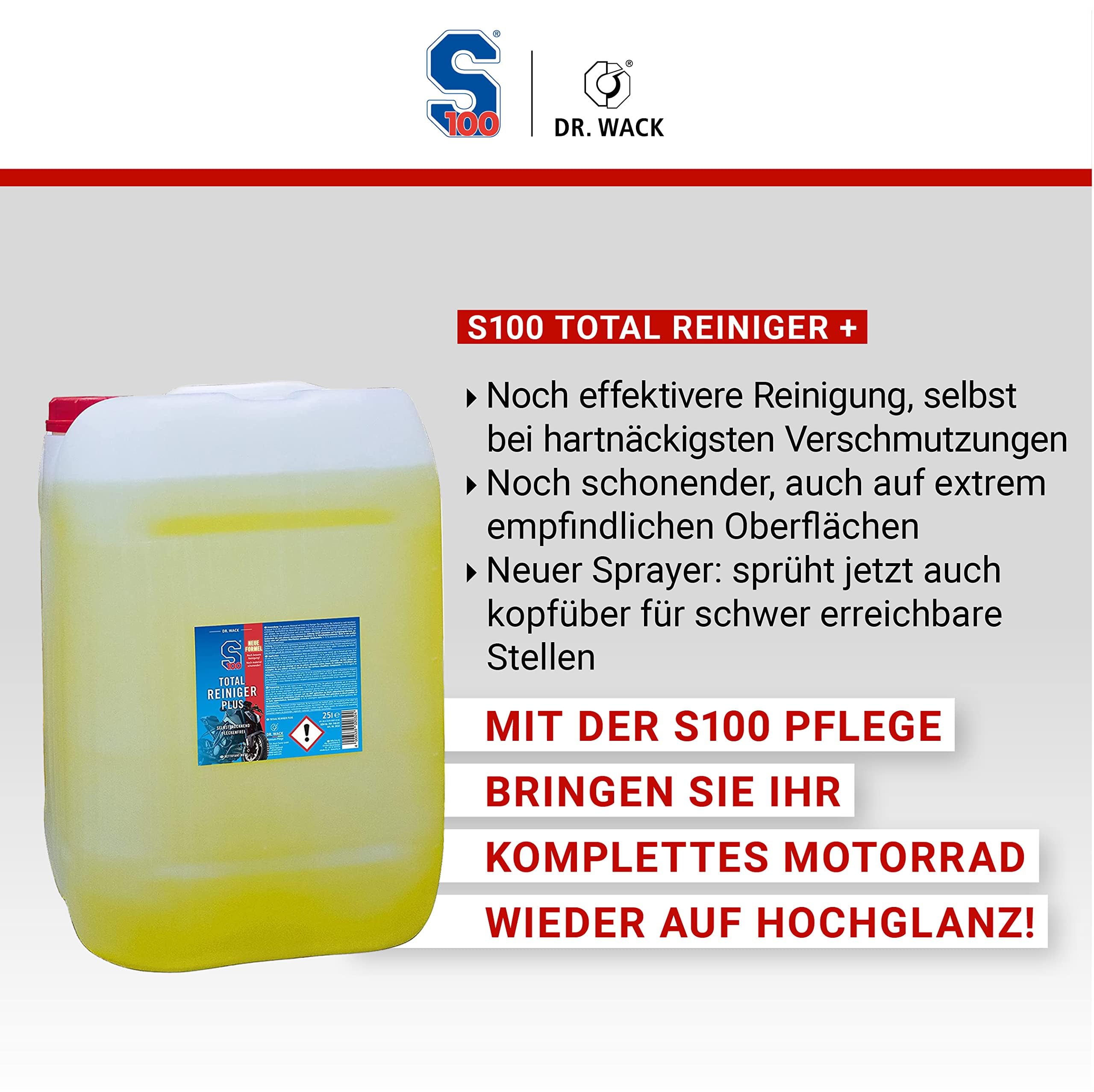 dr-wack-s100-total-reiniger-plus-25-liter-motorrad-reiniger-mit-gel-formel image 3
