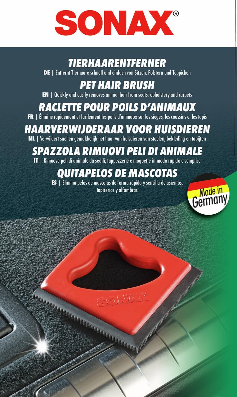 sonax-tierhaarentferner-spezialkamm-mit-gummilippe-f-r-auto-und-haushalt image 2