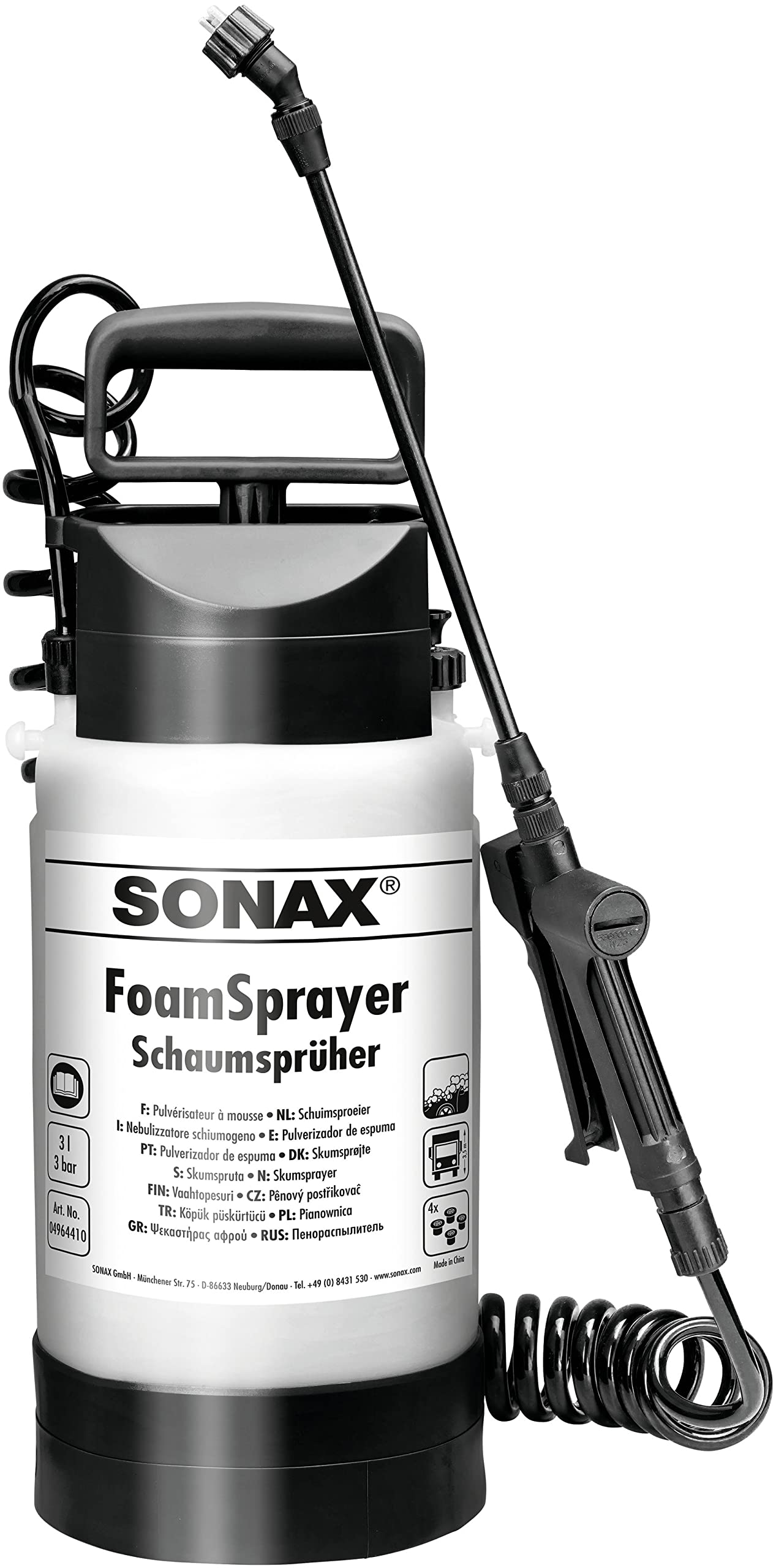 sonax-foamsprayer-druckspr-her-3-liter-mit-2-m-spiralschlauch image 1