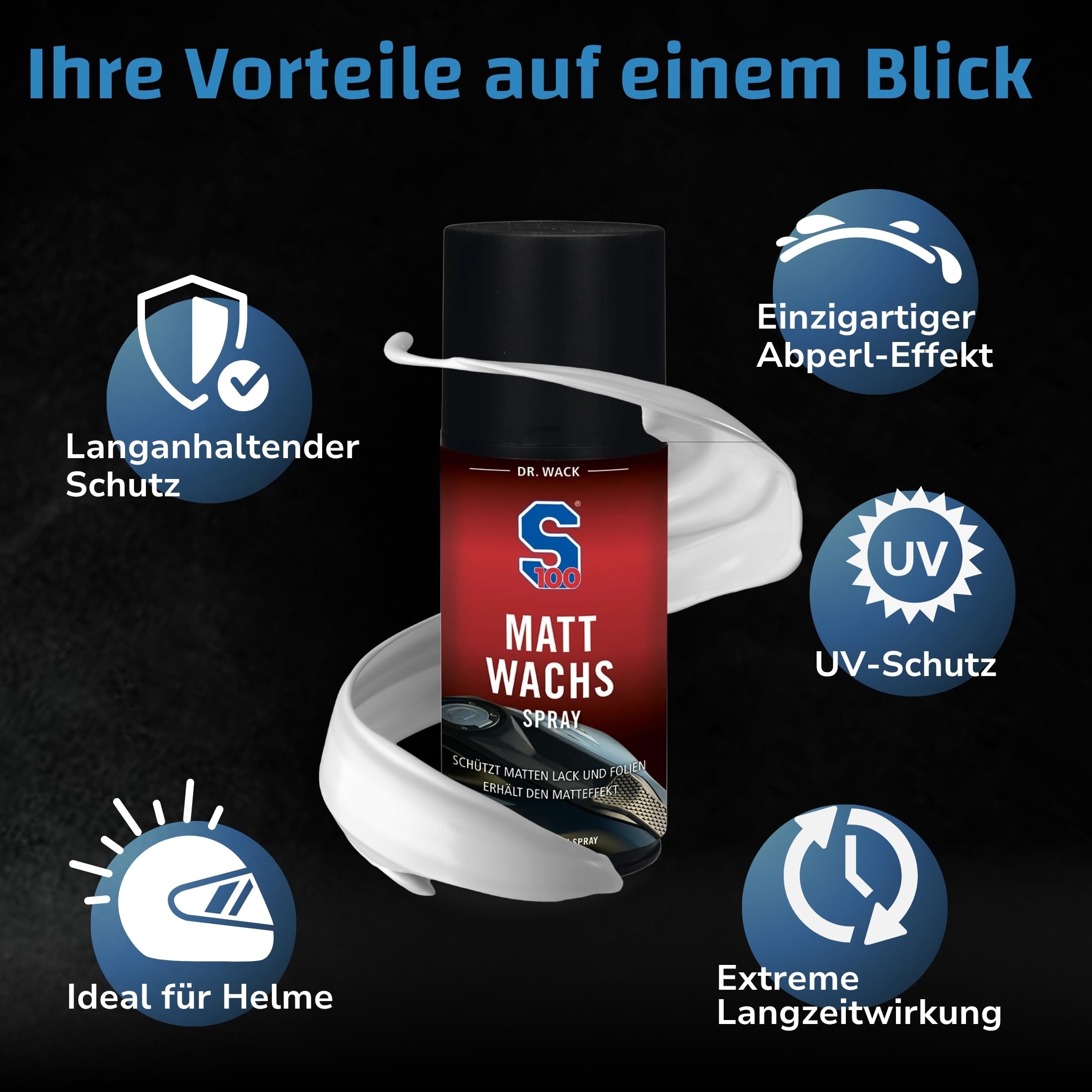 dr-wack-s100-matt-wachs-spray-250-ml-motorradversiegelung image 5