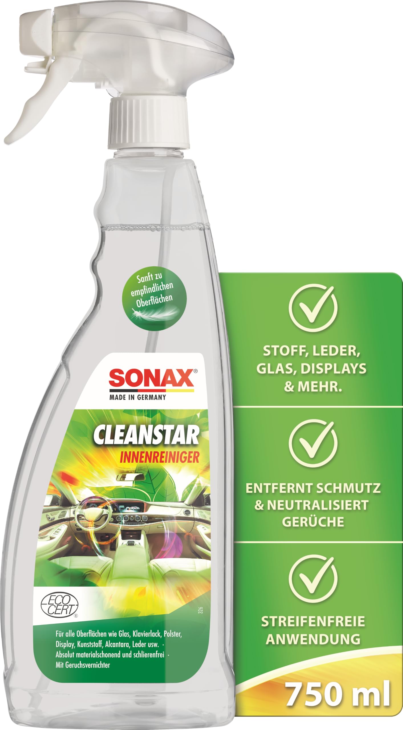 sonax-cleanstar-allzweckreiniger-5-liter-ecocert-innenraum image 4