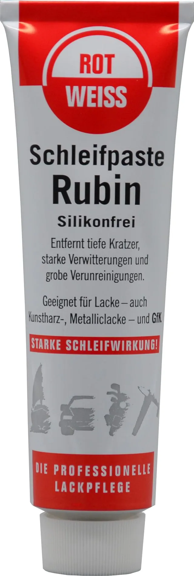 rotweiss-3300-schleifpaste-rubin-100-ml-f-r-lack-und-metall image 1