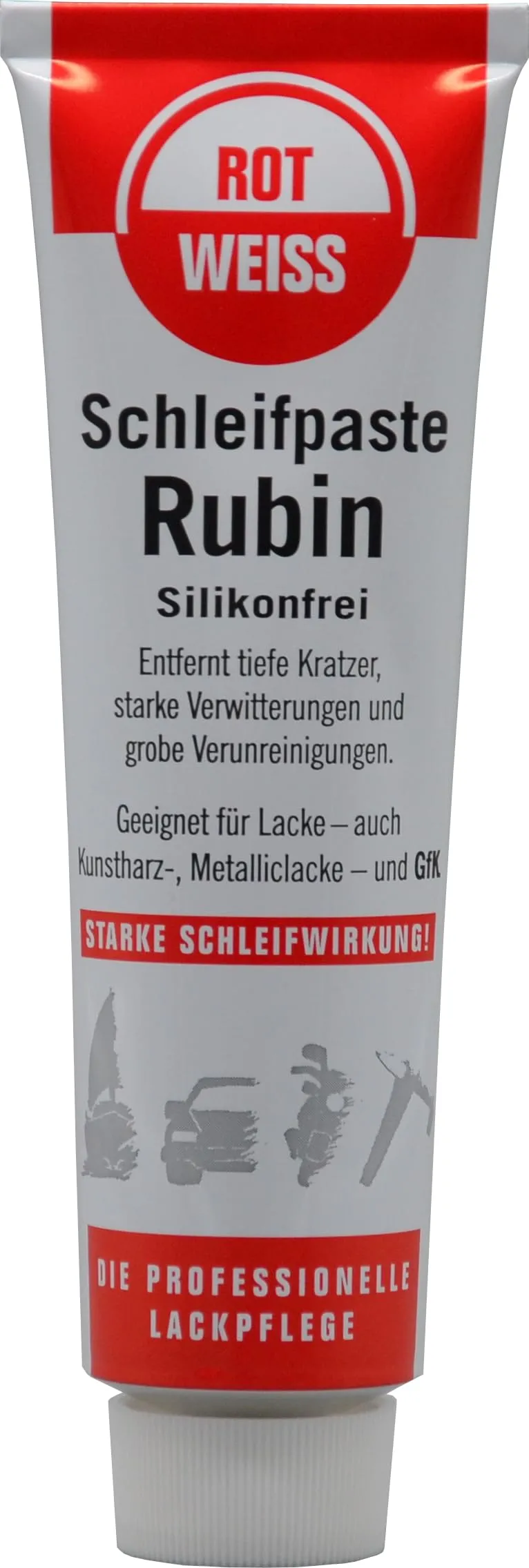 rotweiss-3300-schleifpaste-rubin-100-ml-f-r-lack-und-metall image 1