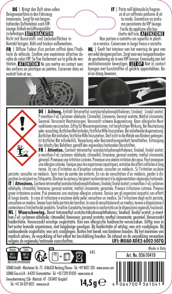 sonax-air-freshener-edeldark-auto-lufterfrischer-f-r-l-ftungsschlitz image 2