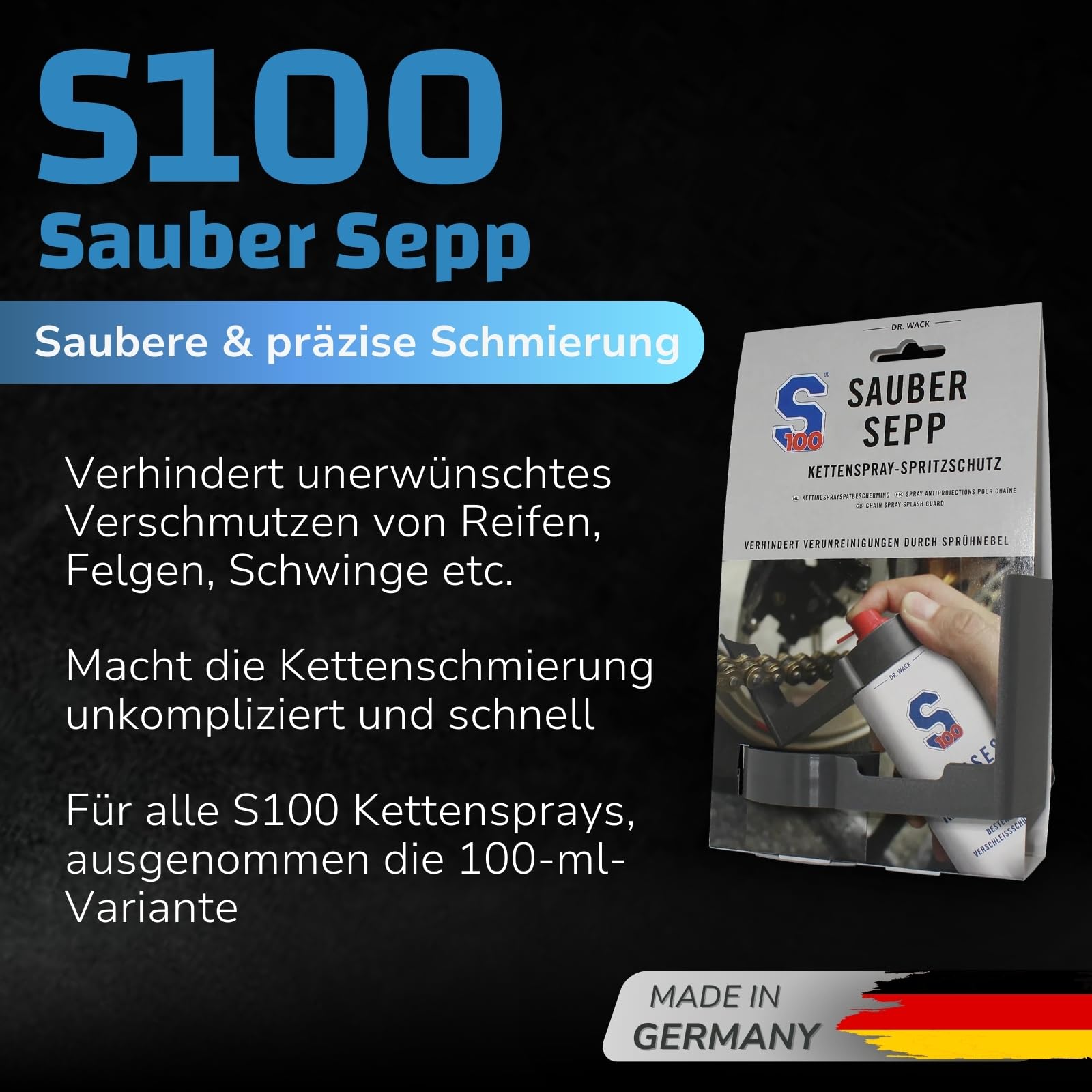 dr-wack-s100-sauber-sepp-kettenspray-spritzschutz-f-r-57-mm-aerosoldosen image 2