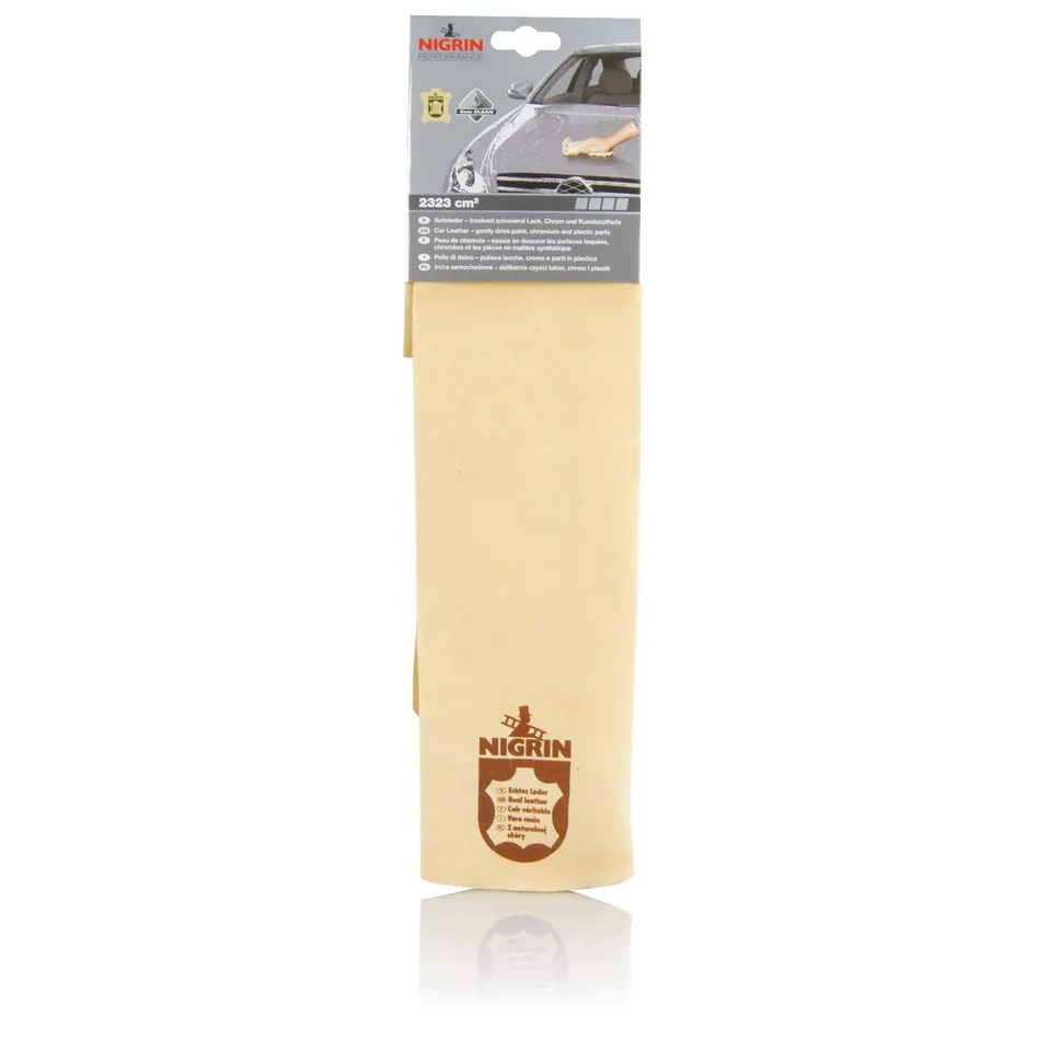 nigrin-autoleder-natur-ledertuch-trockentuch-2323-cm image 1