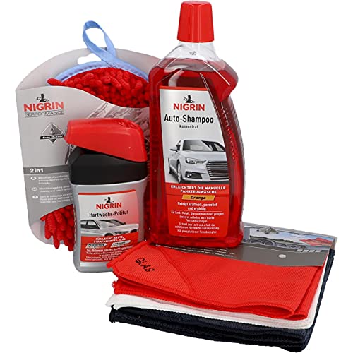 nigrin-lackpflege-set-4-teilig-auto-shampoo-1-l-waschhandschuh-hartwachs-politur image 7