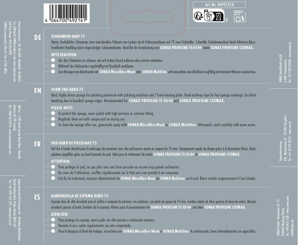sonax-schaumpad-hart-75-mm-polierschwamm-4-st-ck image 2