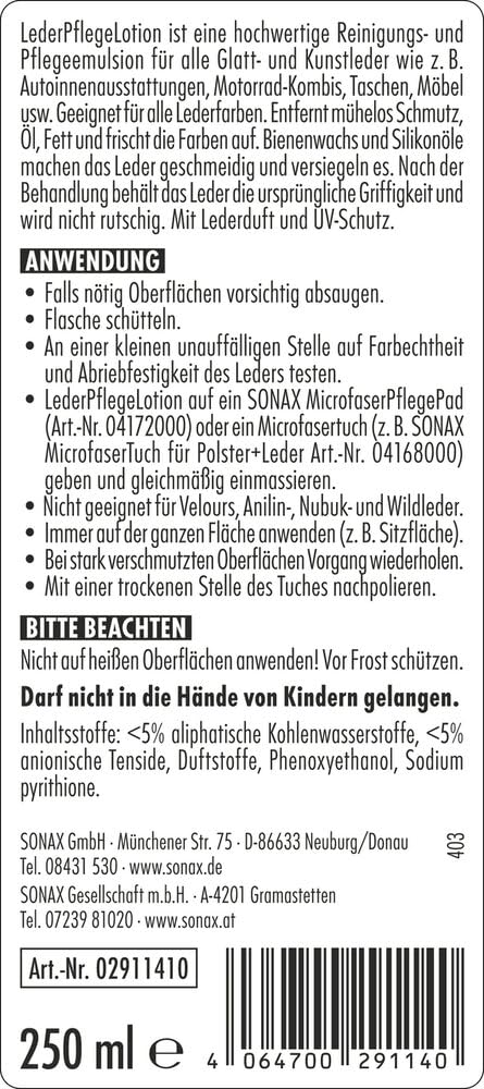 sonax-lederpflegelotion-250-ml image 2