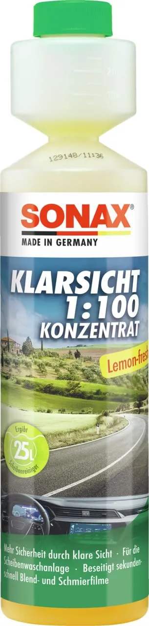 sonax-klarsicht-1-100-konzentrat-lemon-fresh-scheibenreiniger-zusatz-250-ml image 1