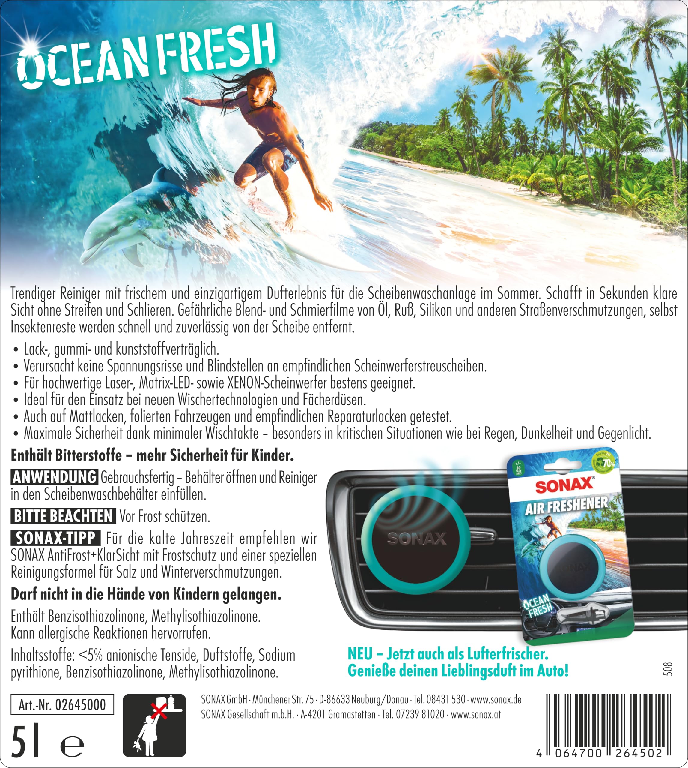 sonax-scheibenreiniger-gebrauchsfertig-ocean-fresh-5-liter image 2