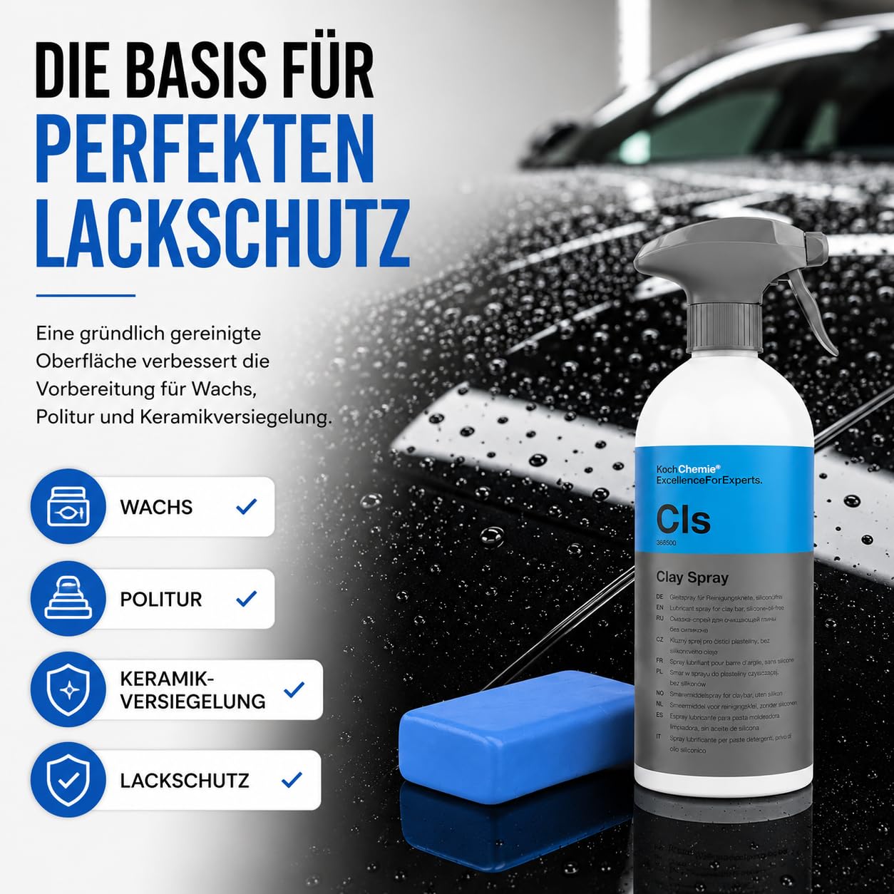 koch-chemie-clay-spray-set-0-5-l-reinigungsknete-100-g image 2