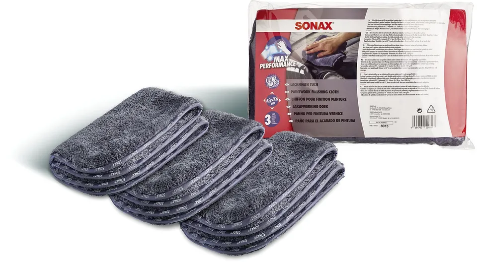 sonax-lackfinishtuch-mikrofaser-3-st-ck-kratzfreies-poliertuch image 1