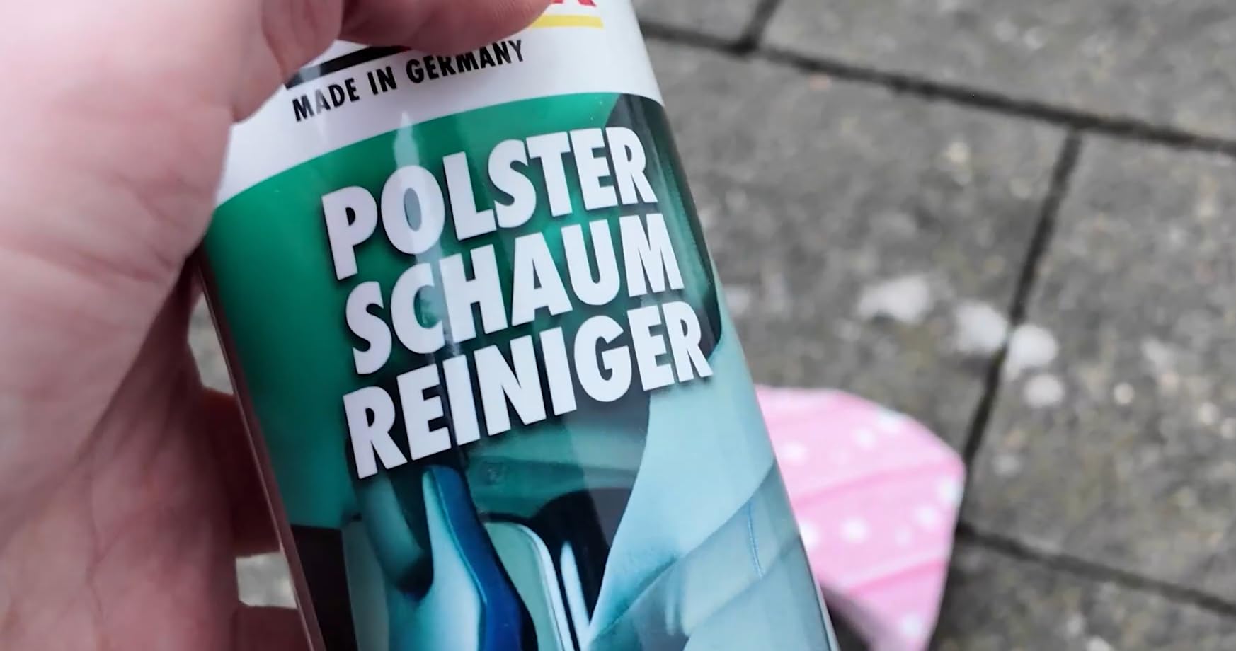 Flecken im Sitz weg!
