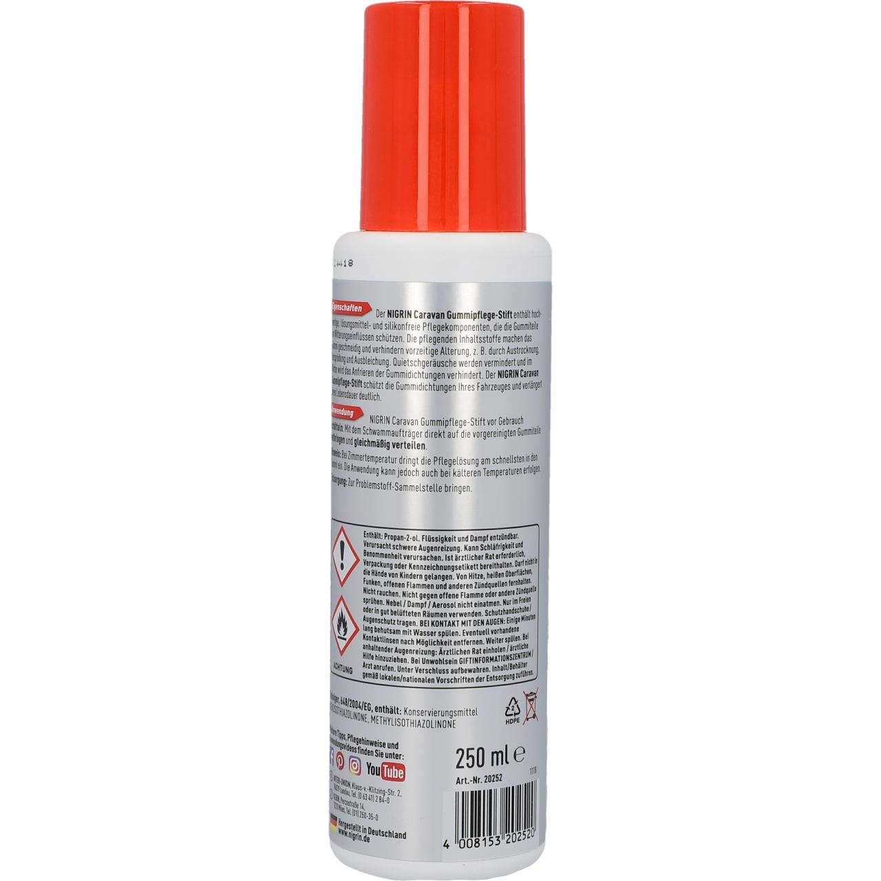 nigrin-caravan-gummipflege-stift-250-ml-l-sungsmittel-und-silikonfreie-gummipfle image 2