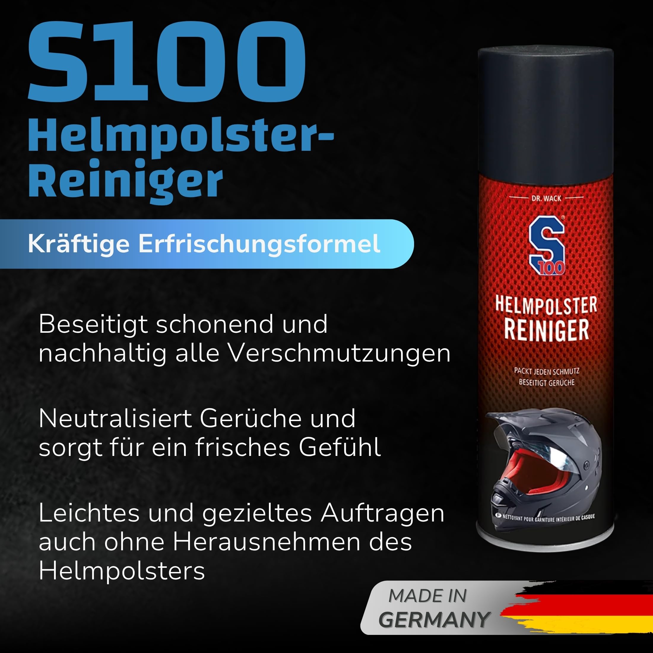 dr-wack-s100-helmpolster-reiniger-300-ml-spray image 2