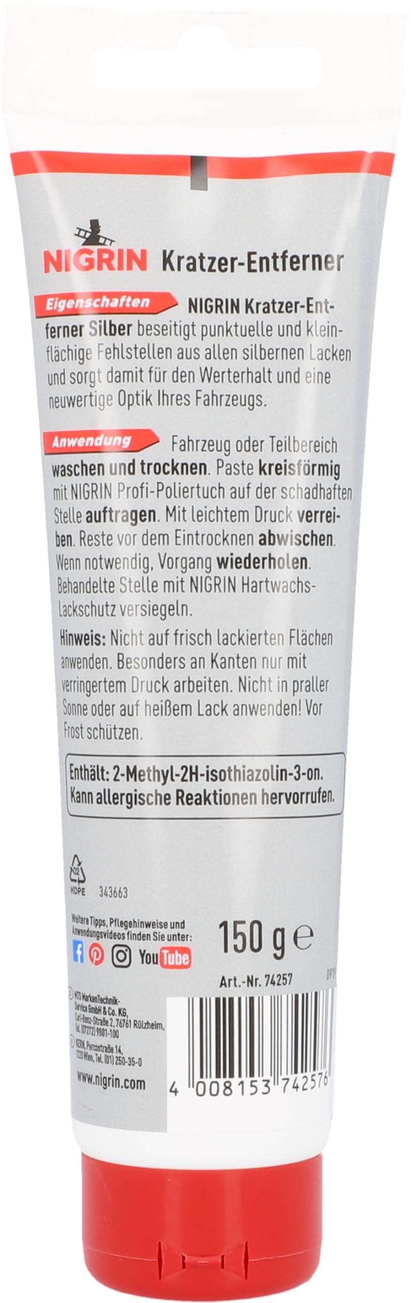 nigrin-74257-kratzer-entferner-150-g-silber image 5
