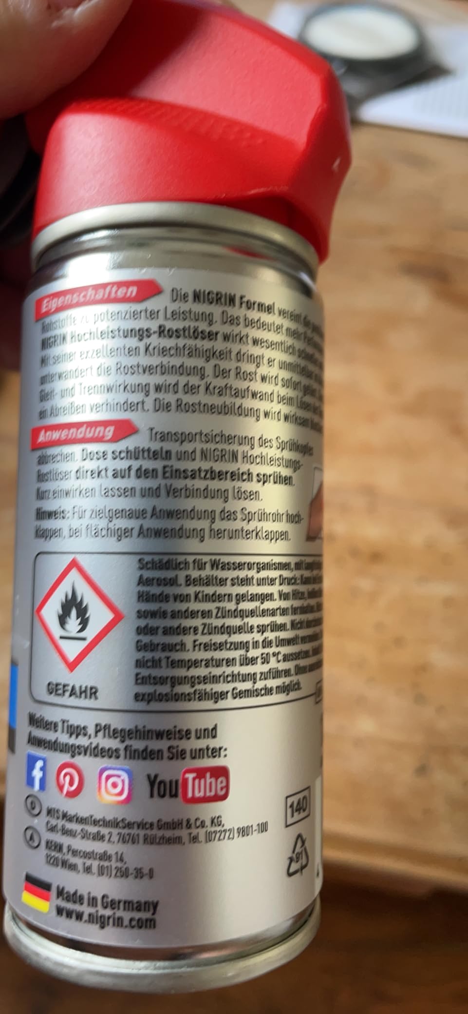 Rostige Schraube in Minuten los