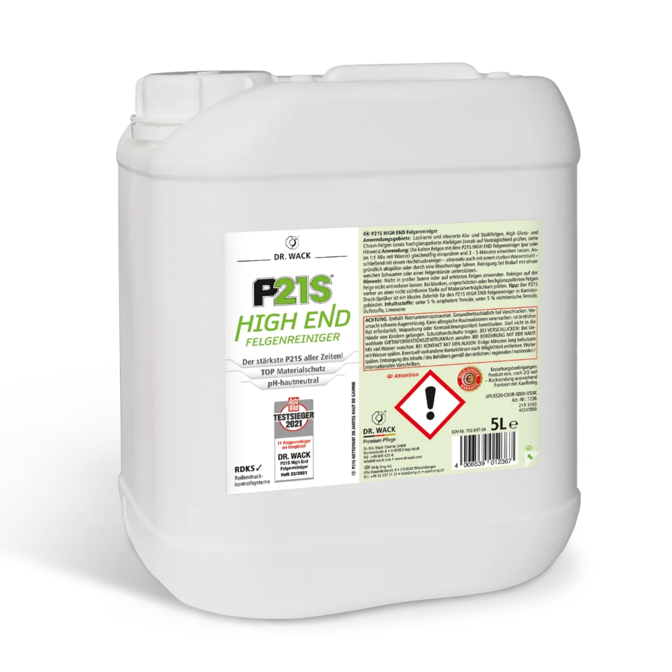 dr-wack-p21s-high-end-felgenreiniger-5-liter-mit-gel-formel-wirkindikator image 1