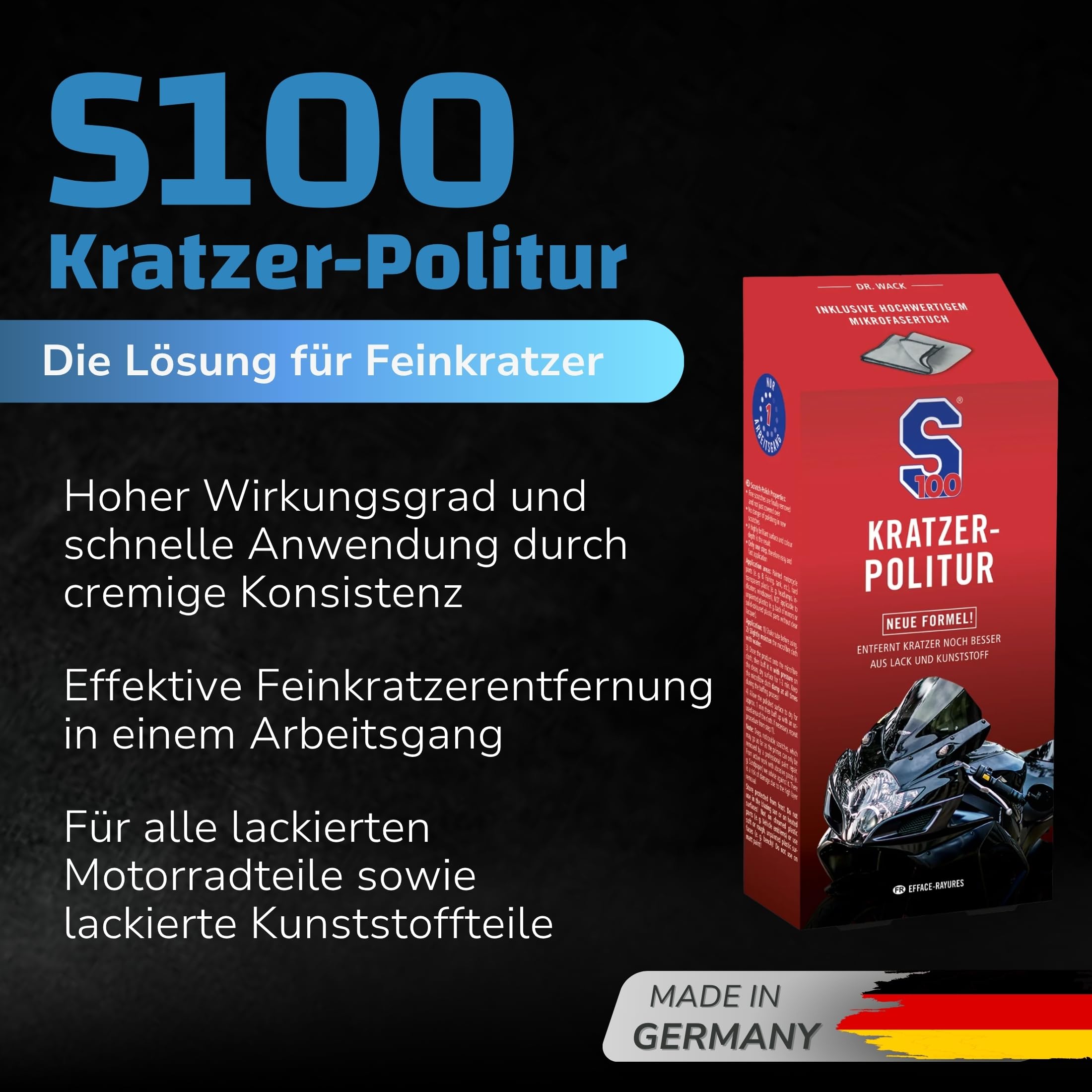 dr-wack-s100-kratzer-politur-f-r-motorrad-50-ml-lack-kunststoff-polierpaste image 2