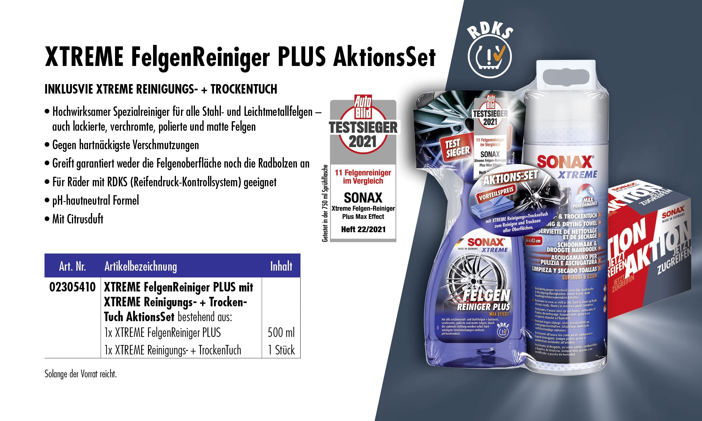 sonax-xtreme-felgenreiniger-plus-aktionsset-500-ml-reinigungs-und-trockentuch image 3