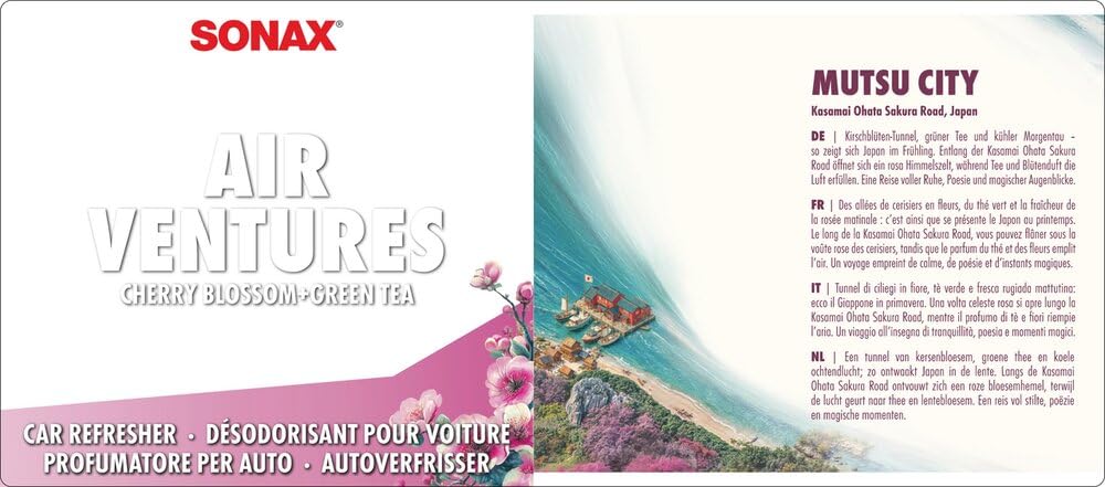 sonax-airventures-car-refresher-cherry-blossom-green-tea-auto-lufterfrischer-spr image 3