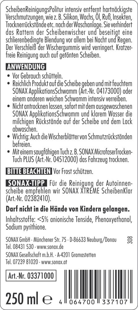 sonax-scheibenreinigungspolitur-intensiv-250-ml-glaspolitur-au-en image 2