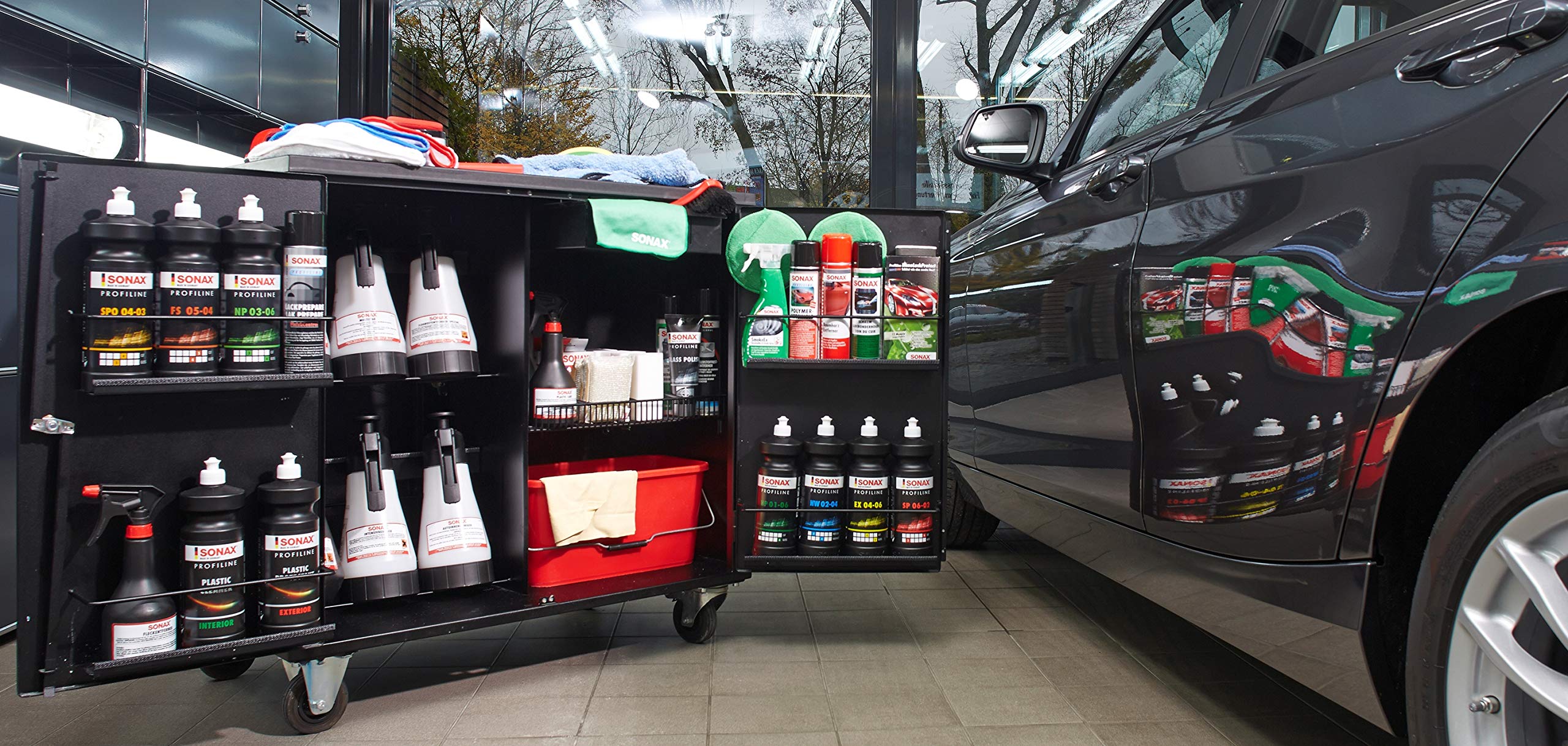 sonax-pfa-wagen-schwarz-leer-art-05005000-werkstattwagen-auf-rollen image 4