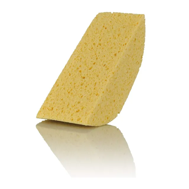 nigrin-71701-viskose-schwamm-halbrund-gelb-lackschonender-waschschwamm-19-x-7-x- image 1